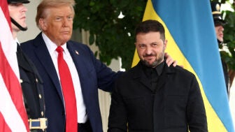 El presidente de Estados Unidos, Donald Trump, y el presidente ucraniano, Volodimir Zelenski, en una imagen de archivo.