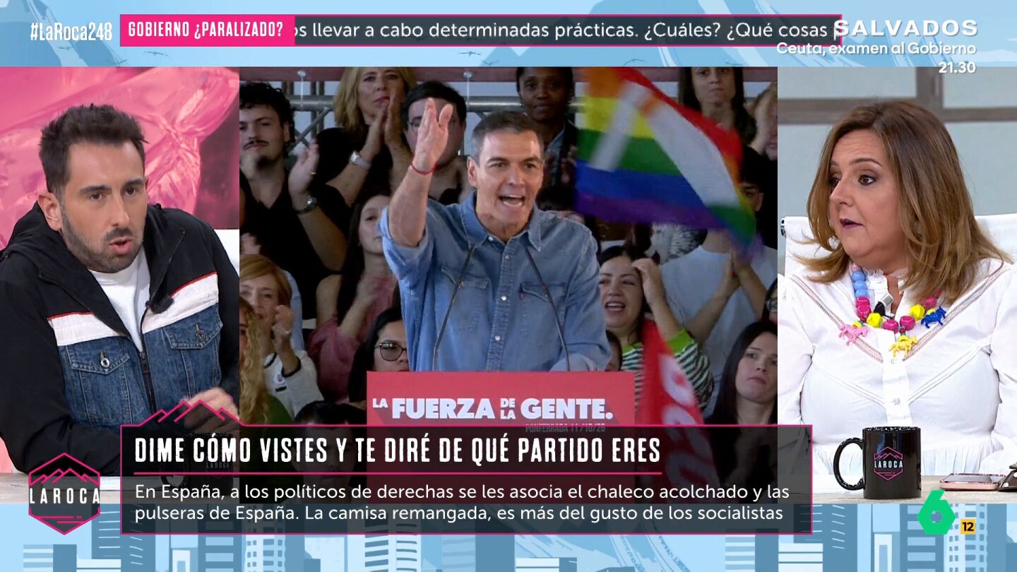 Pilar Vidal, a la derecha