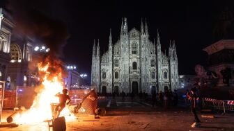 Milan, en llamas