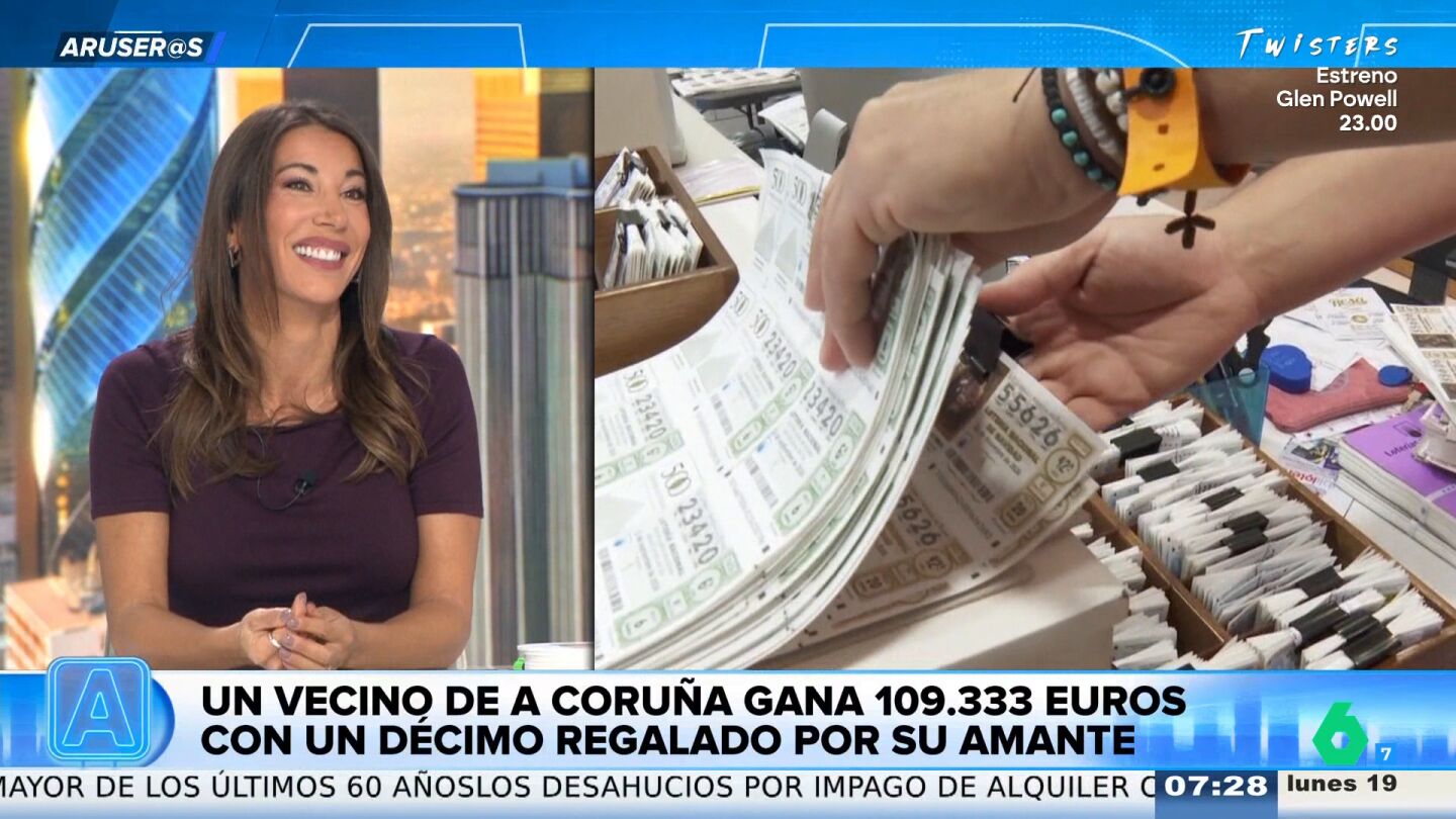 La 'pillada' de una mujer a su marido infiel tras ganar 109.333 euros con un d&eacute;cimo de loter&iacute;a regalado por su amante