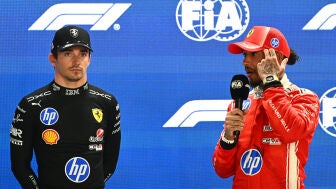 Charles Leclerc y Lewis Hamilton