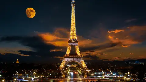 París de noche. Francia París de noche. Francia