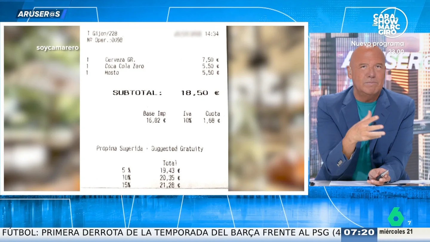 Aruser@s debate sobre las propinas sugeridas en los bares: "Antes era un gesto bonito y ahora, te obligan" Aruser@s debate sobre las propinas sugeridas en los bares: "Antes era un gesto bonito y ahora, te obligan"