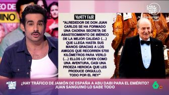 Juan Sanguino analiza el art&iacute;culo de 'Vanity Fair' que sigue el rastro del "jam&oacute;n ib&eacute;rico de la mejor calidad" desde Espa&ntilde;a hasta la boca del rey em&eacute;rito en Abu Dabi.