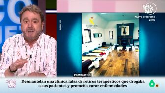 Paco J&iacute;menez explica la estafa de una falsa cl&iacute;nica que promet&iacute;a curar el c&aacute;ncer con ayahuasca y hongos alucin&oacute;genos en Sagunto (Valencia), en v&iacute;deo