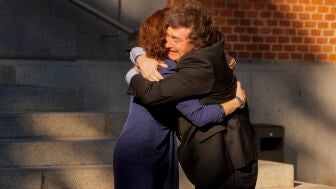Isabel D&iacute;az Ayuso recibe a Javier Milei, este mi&eacute;rcoles en Madrid. 