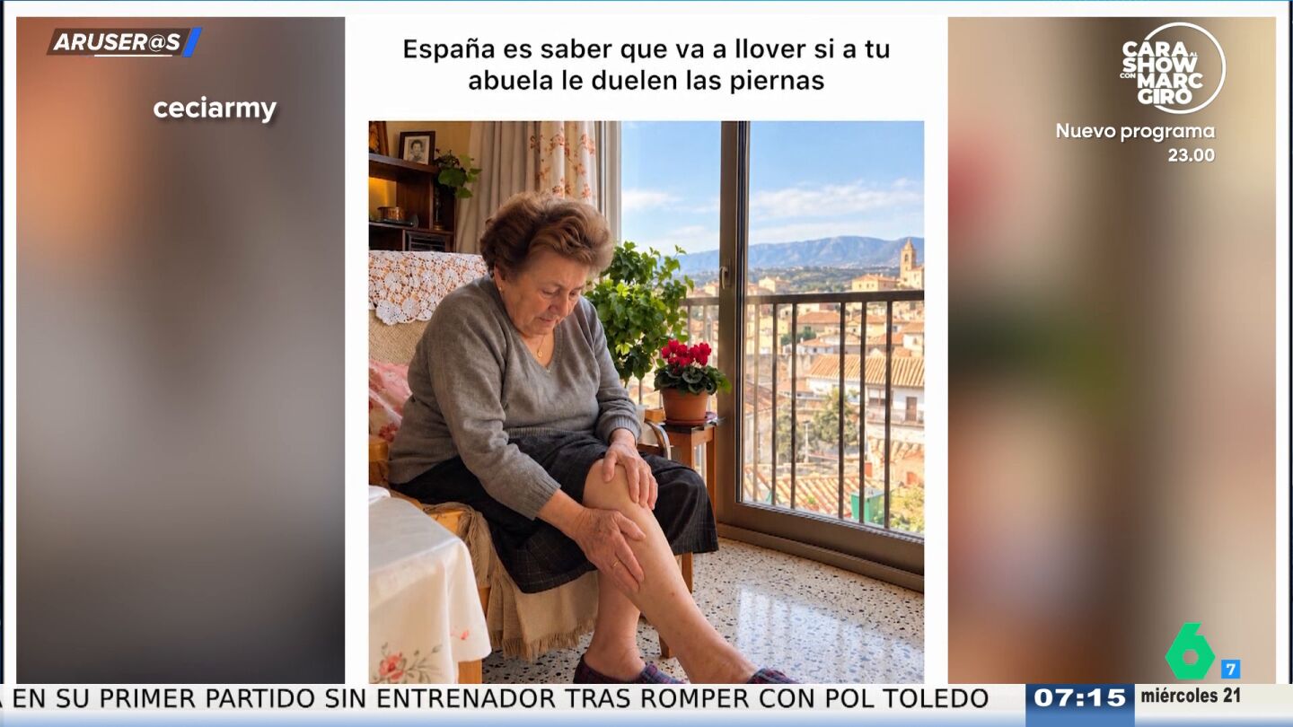 "&iquest;Qu&eacute; es Espa&ntilde;a?": el trend viral que nos lleva desde la pared de gotel&eacute; al saber que va a llover porque a tu abuela le duelen las piernas
