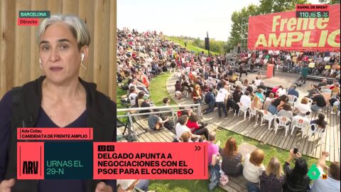 Ada Colau no descarta un pacto PSOE-Frente Amplio para el Congreso: "Habr&aacute; conversaciones entre partidos para ultimar las listas"