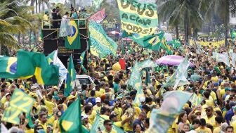 Concentraci&oacute;n en apoyo a Bolsonaro en Brasil