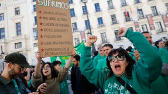 Tercera semana de huelga de profesores.