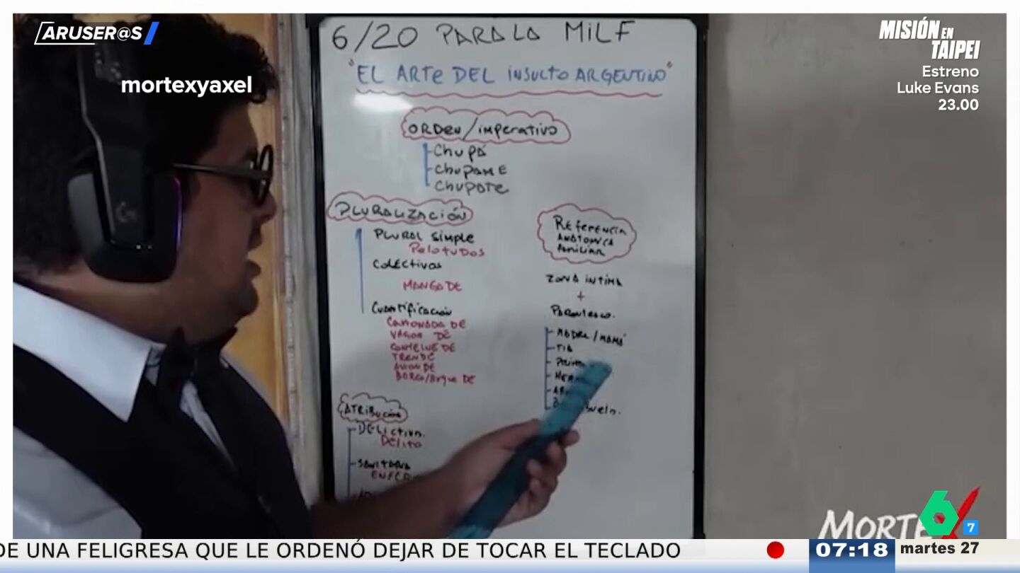 Alfonso Ar&uacute;s aprende el arte de insultar en argentino: "'Pedazo de...', 'recontra' y 'tremendo' son tres magn&iacute;ficos prefijos"