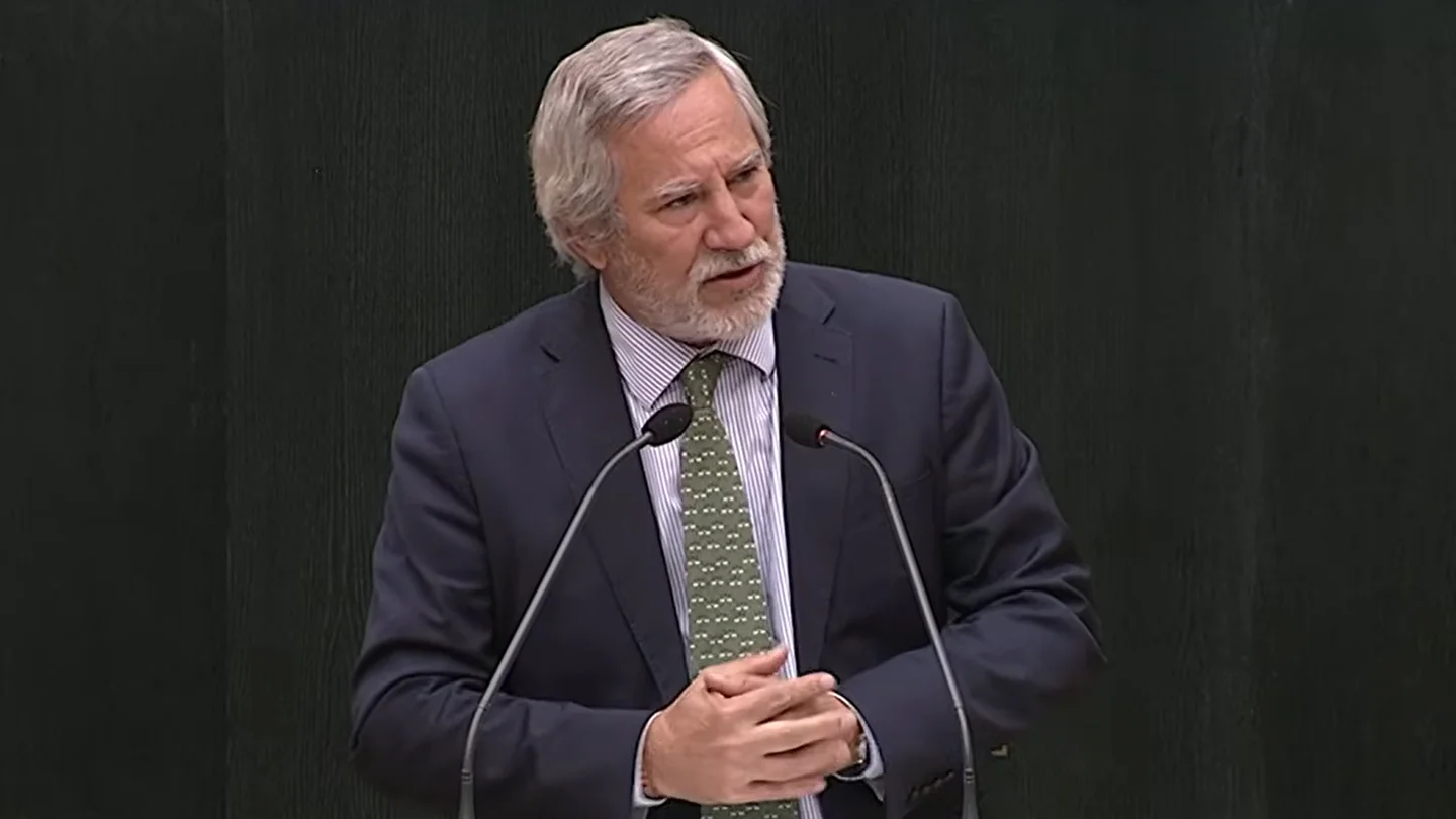 Ignacio Ansaldo (Vox), durante un pleno del Ayuntamiento de Madrid Ignacio Ansaldo (Vox), durante un pleno del Ayuntamiento de Madrid