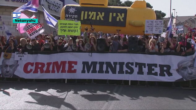 Protesta contra Benjam&iacute;n Netanyahu.
