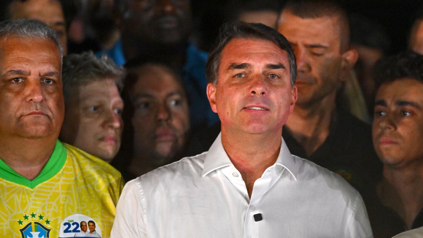 Imagen de archivo del excandidato presidencial Flavio Bolsonaro.