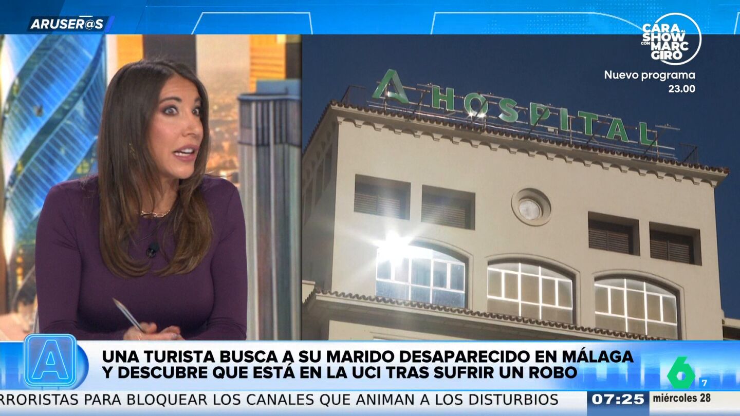 Una turista descubre por un v&iacute;deo que su marido est&aacute; en la UCI tras sufrir un atraco: "Pensaba que hab&iacute;a salido a tomar unas cervezas"