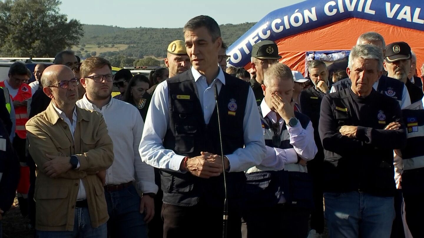 Pedro S&aacute;nchez comparece desde Urda, Toledo, tras el accidente ferroviario