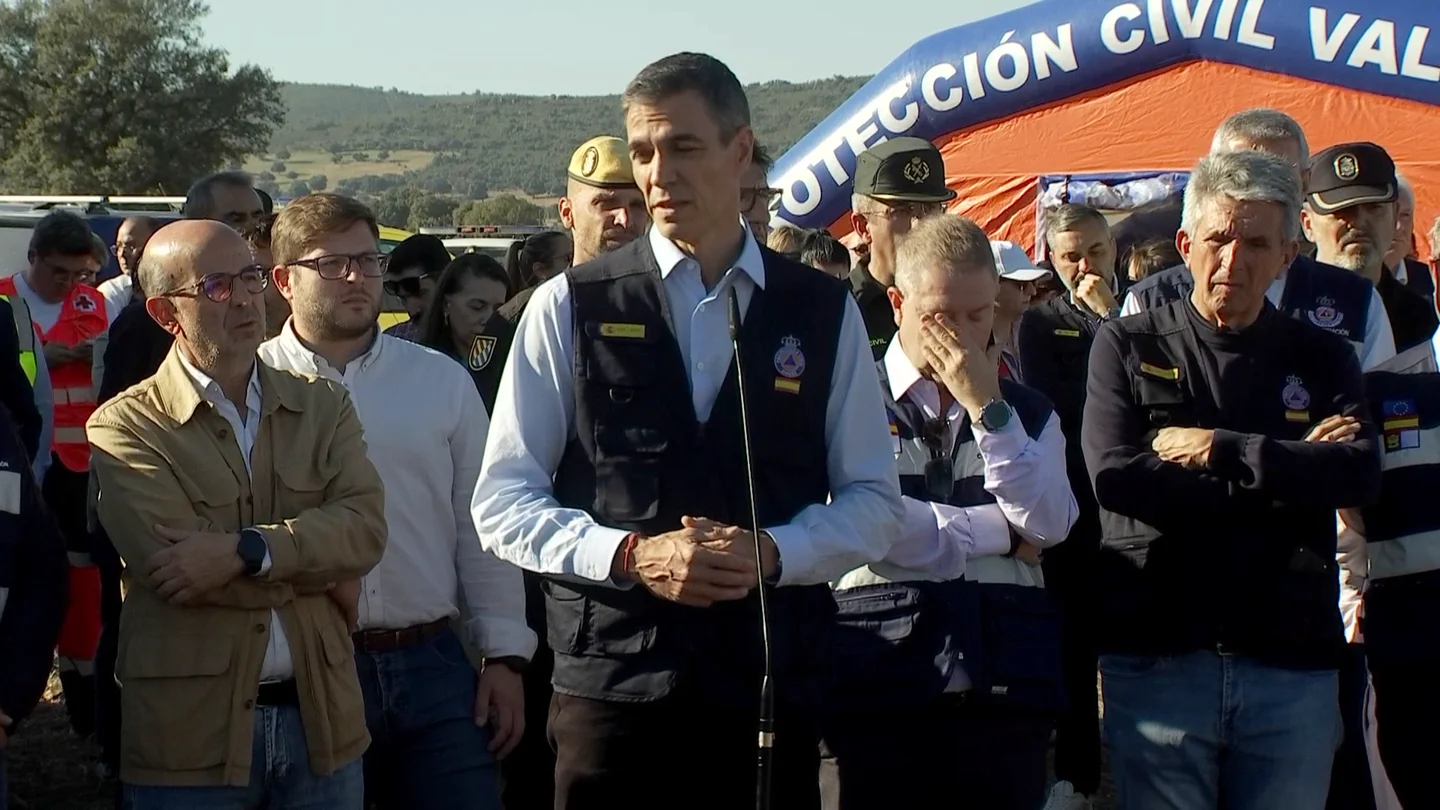 Pedro Sánchez comparece desde Urda, Toledo, tras el accidente ferroviario Pedro Sánchez comparece desde Urda, Toledo, tras el accidente ferroviario