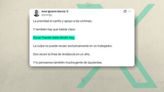 Jos&eacute; Ignacio Garc&iacute;a, l&iacute;der de Adelante Andaluc&iacute;a, pide la dimisi&oacute;n de Puenteen un tuit. 
