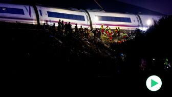 Trabajos en el lugar de la tragedia ferroviaria en Toledo, este mi&eacute;rcoles.