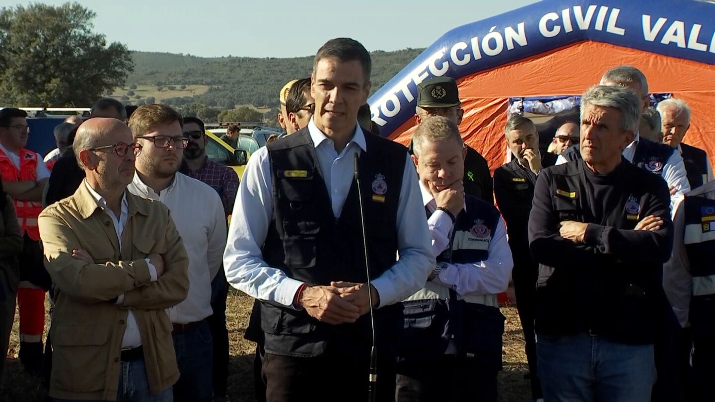 Comparecencia de Pedro S&aacute;nchez tras la tragedia ferroviaria en Toledo