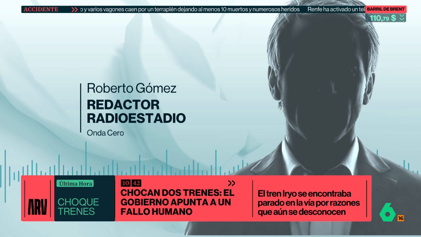 Roberto G&oacute;mez, pasajero del AVE que ha chocado con el Iryo: "Se me ha ca&iacute;do un se&ntilde;or encima que ten&iacute;a la cabeza abierta"