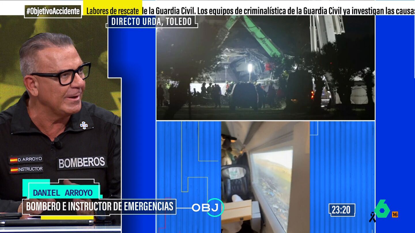 Daniel Arroyo, bombero e instructor de emergencias, detalla la minuciosidad de las tareas de los equipos de emergencias en Urda que explicar&iacute;a por qu&eacute; a pesar de que hayan pasado muchas horas, todav&iacute;a haya muchos familiares sin noticias de sus seres queridos desaparecidos.