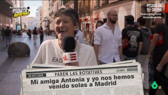 Mar&iacute;a Jos&eacute; cuenta a El Intermedio su d&iacute;a de turismo por Madrid con su amiga Antonia y sin maridos: "Ellos en casa fregando"