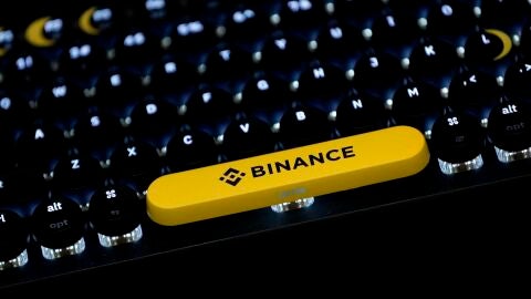 Fotograf&iacute;a de archivo de un teclado especial de Binance.