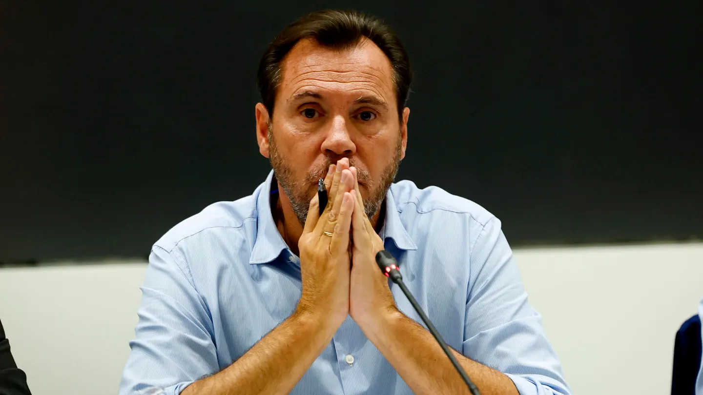 El ministro de Transportes, Óscar Puente durante una rueda de prensa El ministro de Transportes, Óscar Puente durante una rueda de prensa