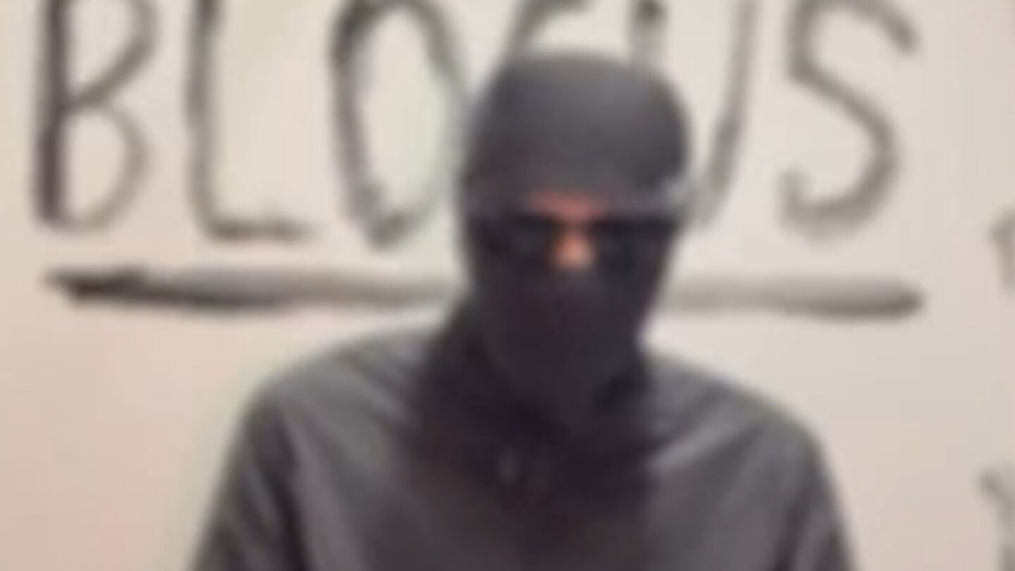 El presunto l&iacute;der de Blocus en un video difundido en grupos de mensajer&iacute;a. 