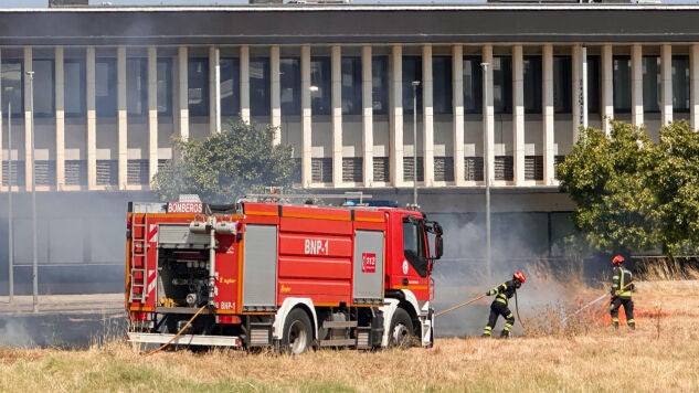 Los Bomberos, en un servicio