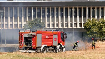 Los Bomberos, en un servicio