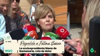 Mariano Rajoy y Soraya S&aacute;enz de Santamar&iacute;a se despiden de F&aacute;tima B&aacute;&ntilde;ez 