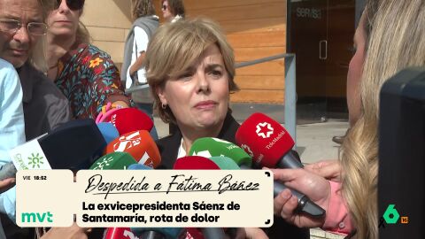 Mariano Rajoy y Soraya S&aacute;enz de Santamar&iacute;a se despiden de F&aacute;tima B&aacute;&ntilde;ez 