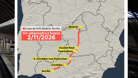 Alternativas para el trayecto Madrid-Andalucía. Alternativas para el trayecto Madrid-Andalucía.