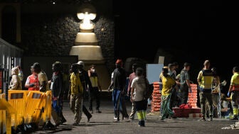 Migrantes rescatados en Canarias