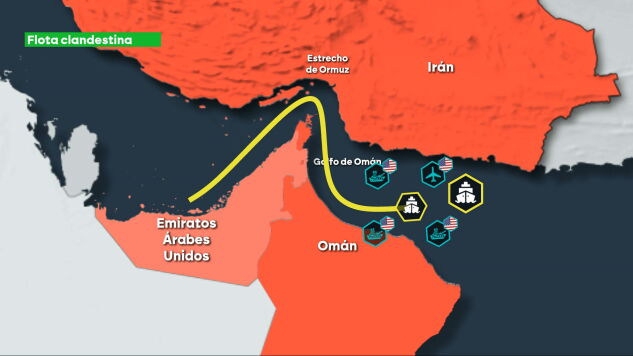 La ruta de la flota clandestina de EEUU